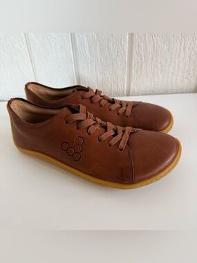 Vivobarefoot Addis Brown Leather Size 41 NEW